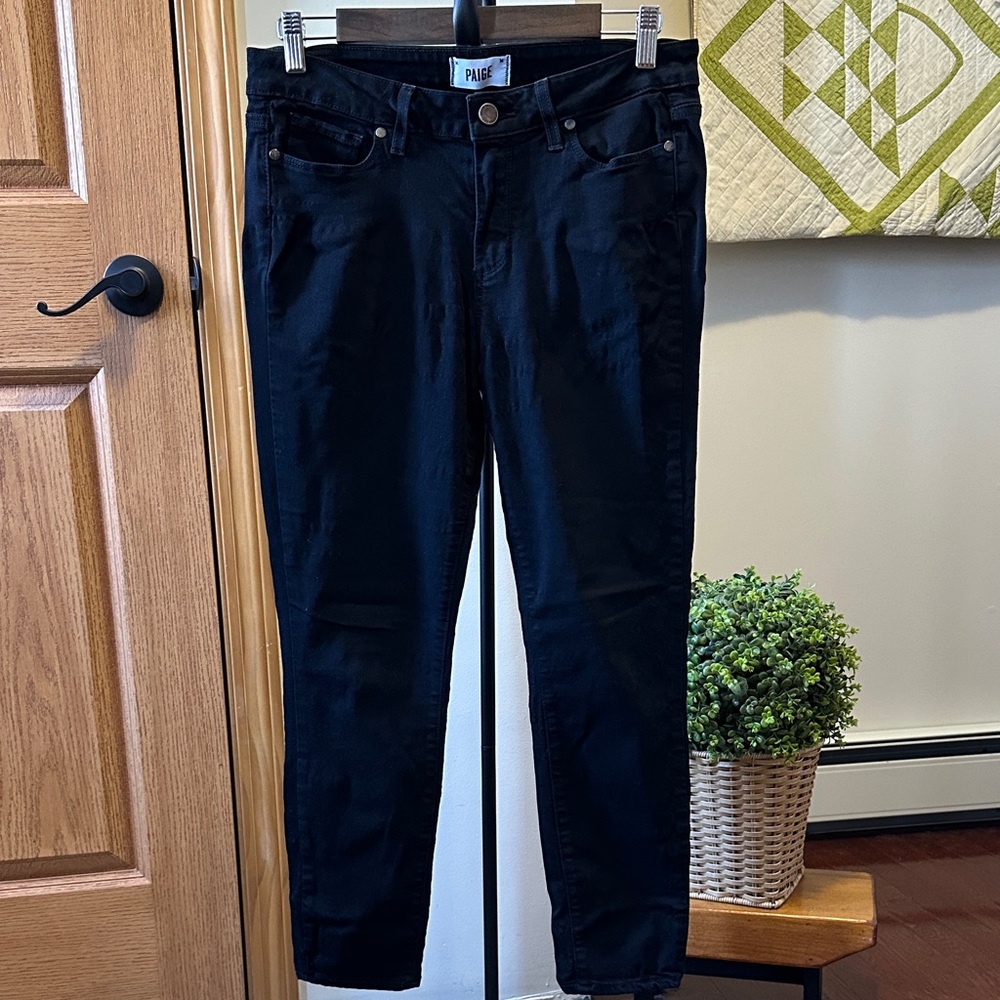 PAIGE Verdugo Crop Women's Jeans in Black size 30